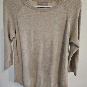 Banana Republic Women's Light Brown Crew Neck Sweater
